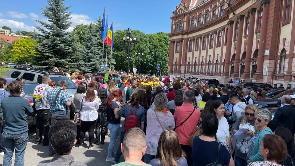 Proteste ale profesorilor din Brașov