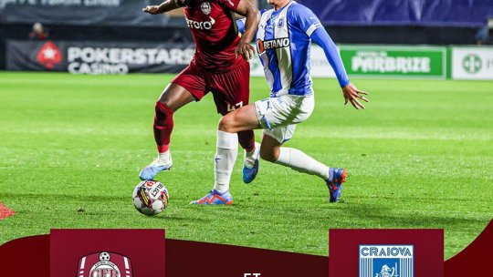 CFR Cluj - Universitatea Craiova, 1 la 1 în etapa a 7-a din play-off-ul Superligii