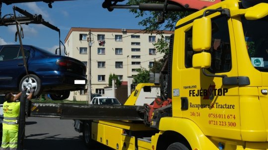 Încep lucrările de amenajare pentru spațiul în care vor fi depozitate mașinile parcate neregulamentar