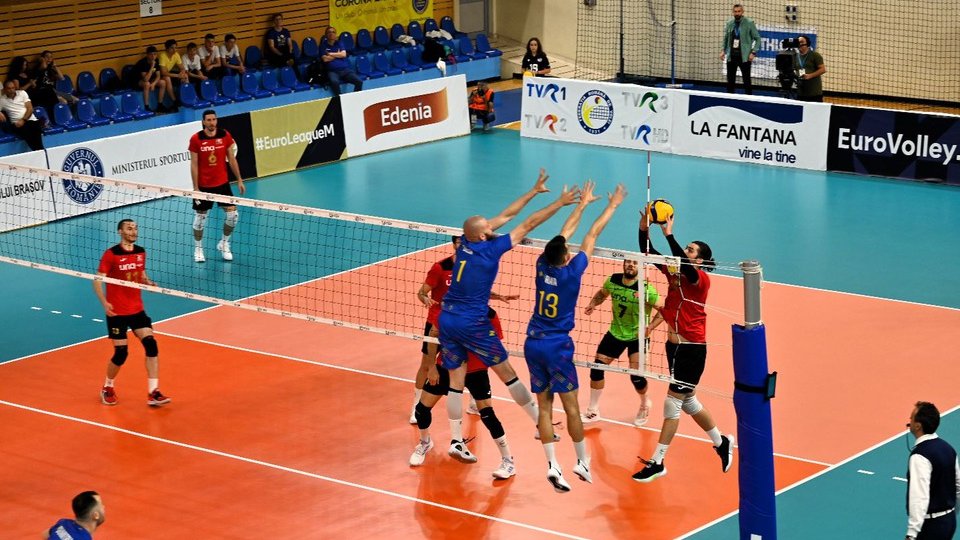 Naţionala de volei masculin a României a încheiat cu o înfrângere grupa A din Golden European League