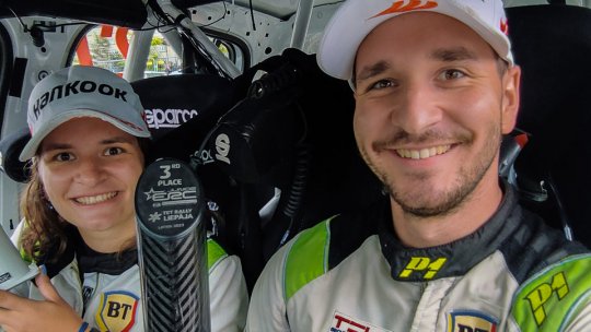 Norbert Maior, pe locul 3 în clasamentul juniorilor, la Rally Liepaja