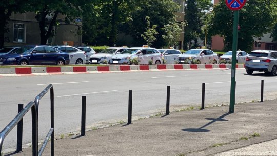 Protest al taximetriștilor, la Brașov