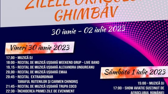 Invitație la Zilele Orașului Ghimbav