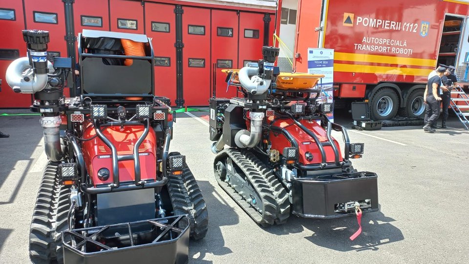 Patru roboți în sprijinul ISU Brașov, de astăzi