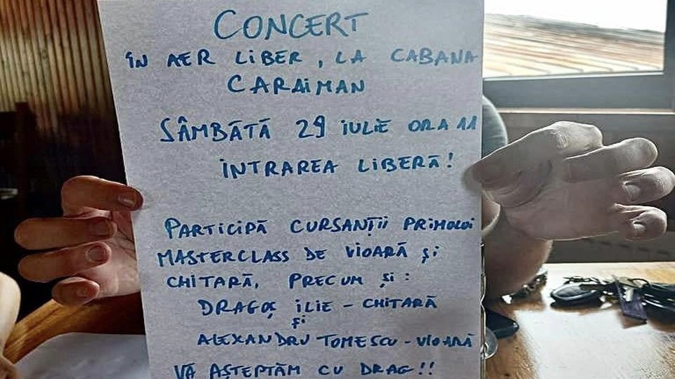 Concert inedit la peste 2.000 de metri altitudine