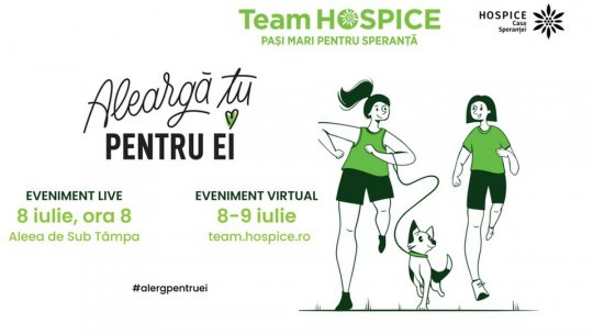 În weekend, aleargă pentru pacienții HOSPICE. Crosul "Aleargă TU pentru EI" va fi și fizic, și virtual