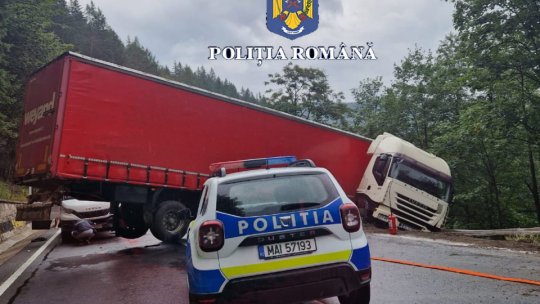 Accident rutier. Trafic blocat pe DN1, în apropiere de Predeal