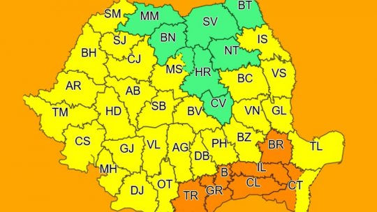 Brașovul, sub avertizare cod galben de căldură şi disconfort termic ridicat