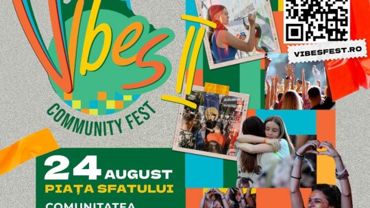Comunitatea brașoveană, sărbătorită la Vibes Fest, în Piața Sfatului