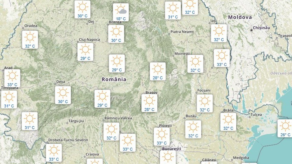 Cod galben de caniculă și dinsconfort termic accentuat