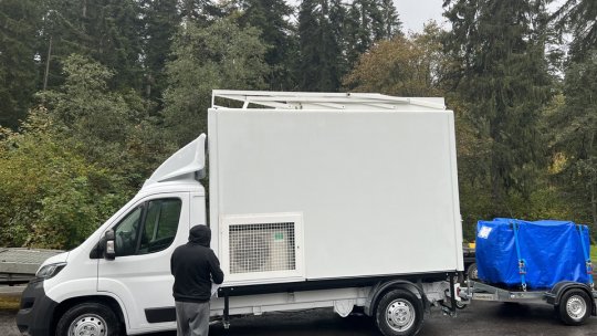 Autolaboratorul pentru măsurarea calității aerului din Brașov, pus în funcțiune