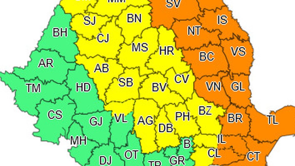 Ploi și vânt puternic în jumătate de țară, inclusiv la Brașov