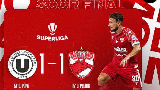 Dinamo București - U Cluj, 1-1