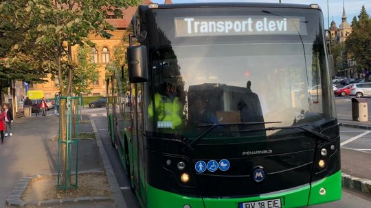 De marți, reintră în circulație autobuzele Transport elevi