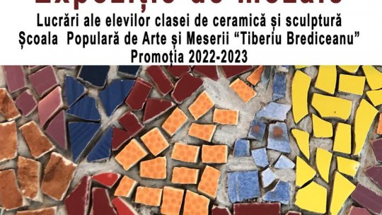 Mozaicurile cu steme din Transilvania realizate de elevii Şcolii Populare de Arte pleacă într-un turneu de prezentare prin ţară