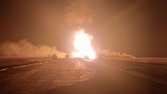 Explozie la o magistrală de gaz pe şantierul Autostrăzii Moldovei. Patru oameni au murit