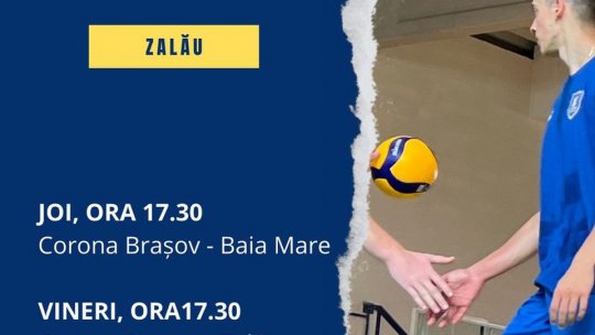 Echipa de volei masculin Corona Brașov participă la un turneu amical, la Zalău