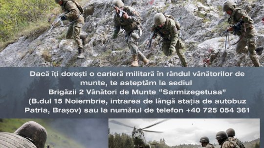 Alege cariera militară!