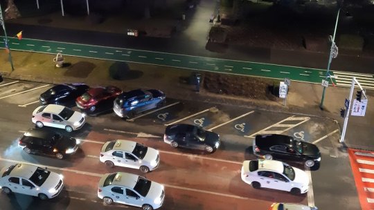 VIDEO Protest al taximetriștilor, în această seară, la Brașov