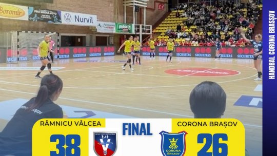 Echipa de handbal feminin Corona Brașov a suferit o înfrângere severă