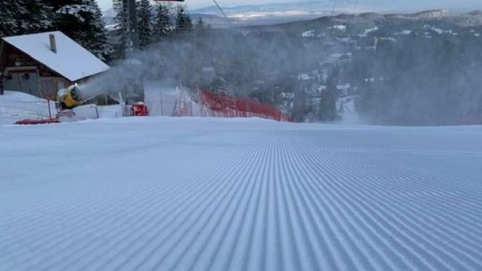 Starea pârtiilor din Poiana Brașov. Strat consistent de zăpadă și condiții meteo ideale