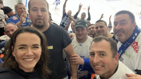 Președinta Ungariei, la meciul de hochei Sport Club Miercurea Ciuc - Corona Brașov
