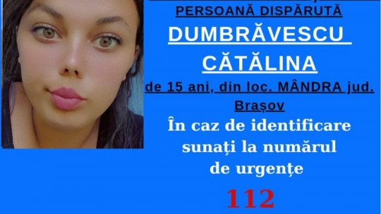 Minoră căutată de poliție
