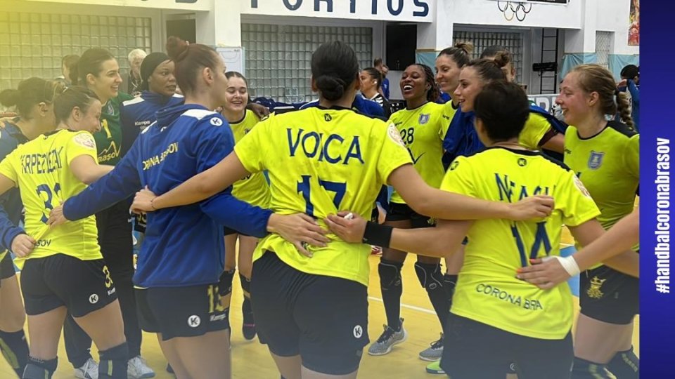 Handbal: Corona Brașov a urcat pe locul trei în Campionatul Național