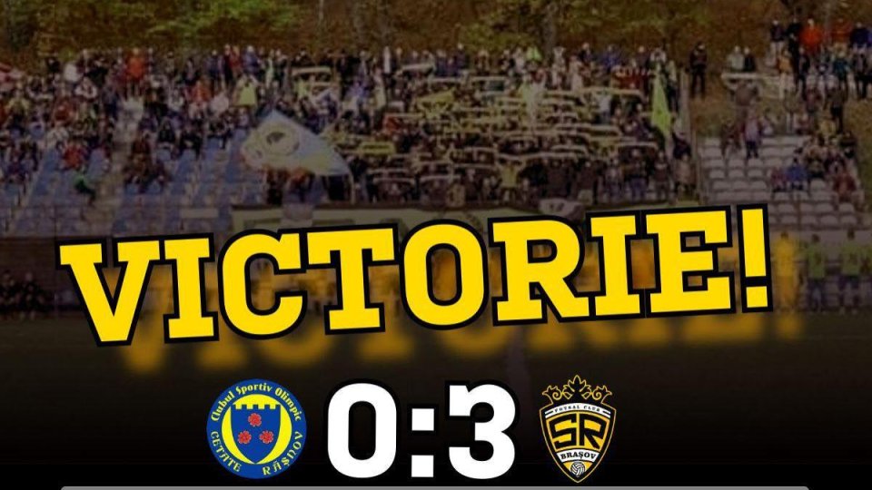 Fotbal: SR Brașov își continuă forma bună în liga a treia de fotbal