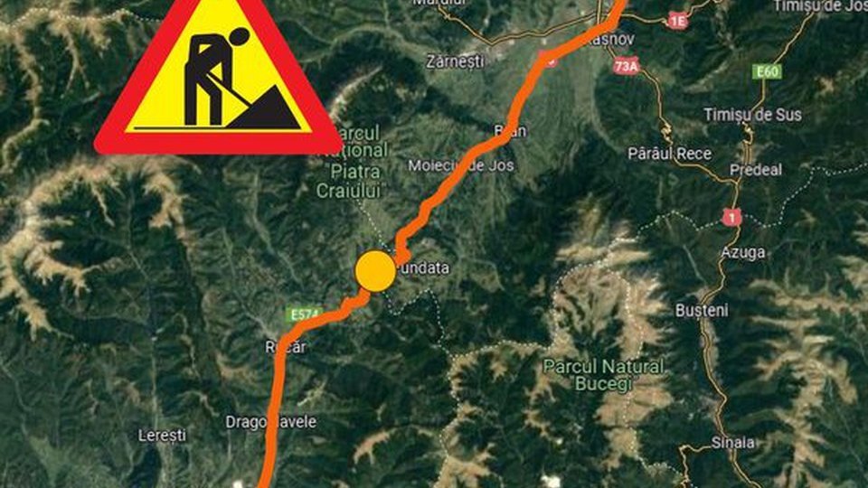 Restricții anunțate de DRDP Brașov pe DN73