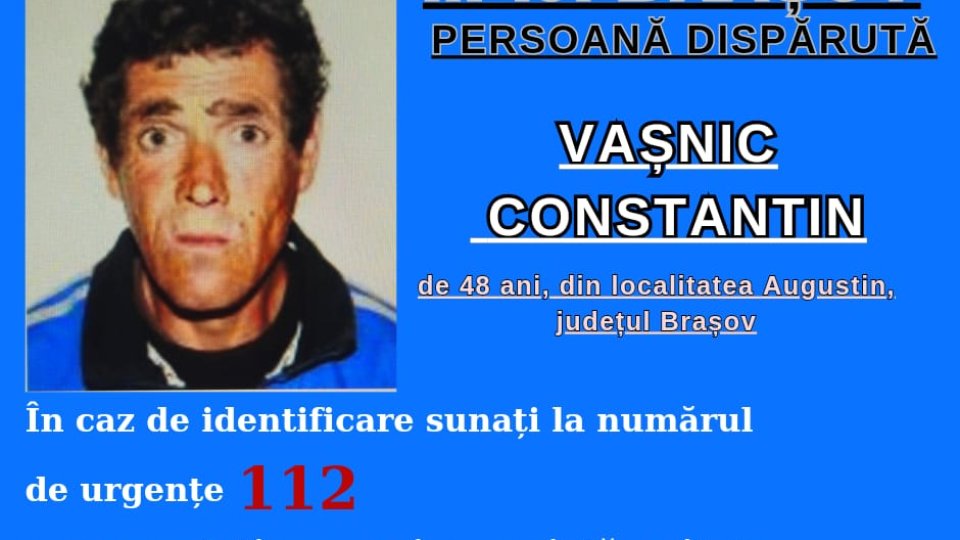 Polițiștii brașoveni caută un bărbat dispărut din Ormeniș