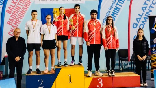 Badminton: 5 medalii pentru Maxim Iacob și Călin Grăjdieru, la Campionatele Balcanice