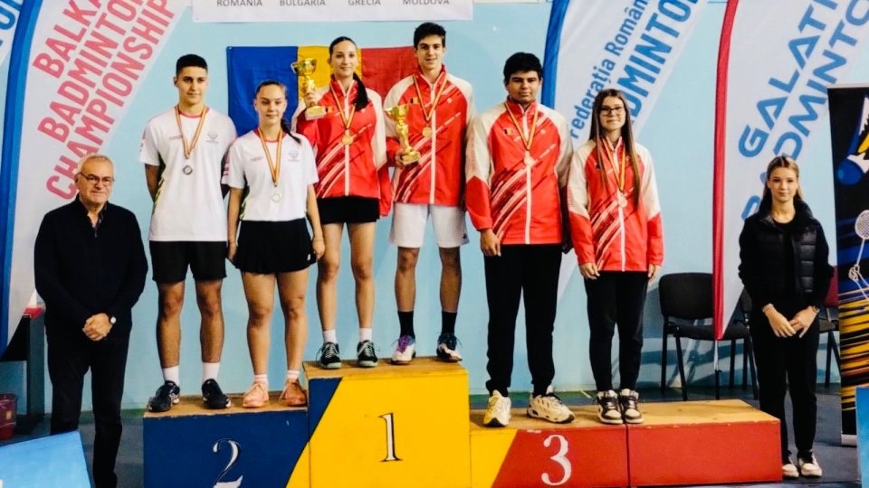 Badminton: 5 medalii pentru Maxim Iacob și Călin Grăjdieru, la Campionatele Balcanice