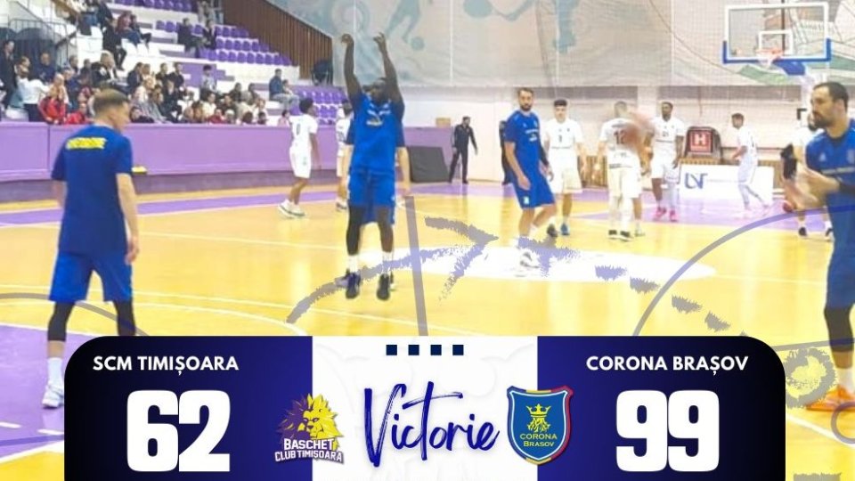 Baschet masculin: Corona Brașov a urcat pe primul loc în Liga Națională