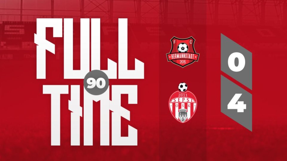 Fotbal: Victorie pentru Sepsi OSK Sfântu Gheorghe în Superliga