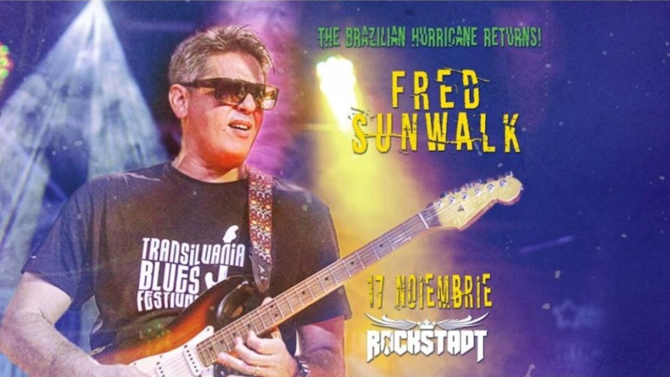 Concert Fred Sunwalk  - „The Brazilian Hurricane”, la Brașov. Poți câștiga bilete la Radio România Brașov