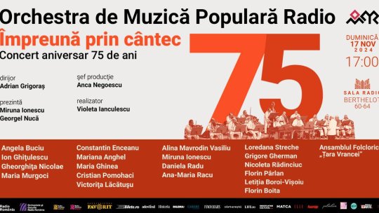 Concertul aniversar al Orchestrei de Muzică Populară Radio - sold out