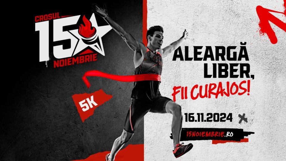 1927 de participanți la Crosul 15 Noiembrie. Evenimentele speciale încep mâine