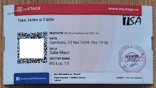 RATBV vă invită din nou la teatru