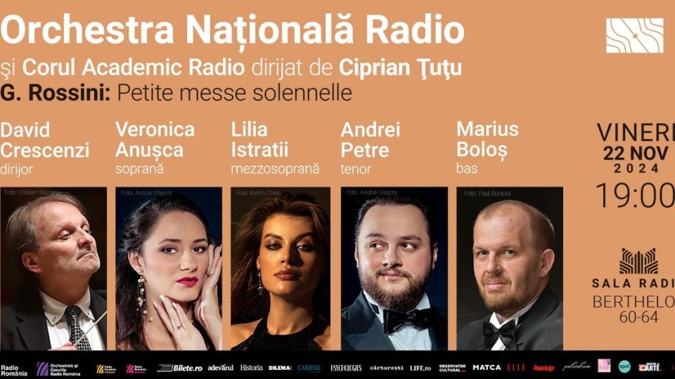 Rossini dirijat de David Crescenzi, la Sala Radio