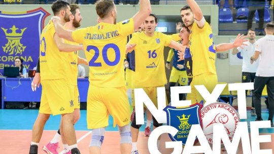 Volei masculin: Duel de gală în Divizia A1, între Corona Brașov și Arcada Galați