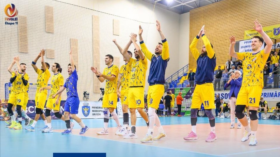 Volei: Corona Brașov a încheiat cu o victorie turul de campionat în Divizia A1