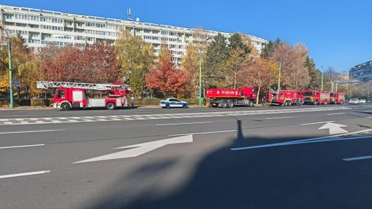 Incendiu într-un bloc de pe bulevardul Saturn