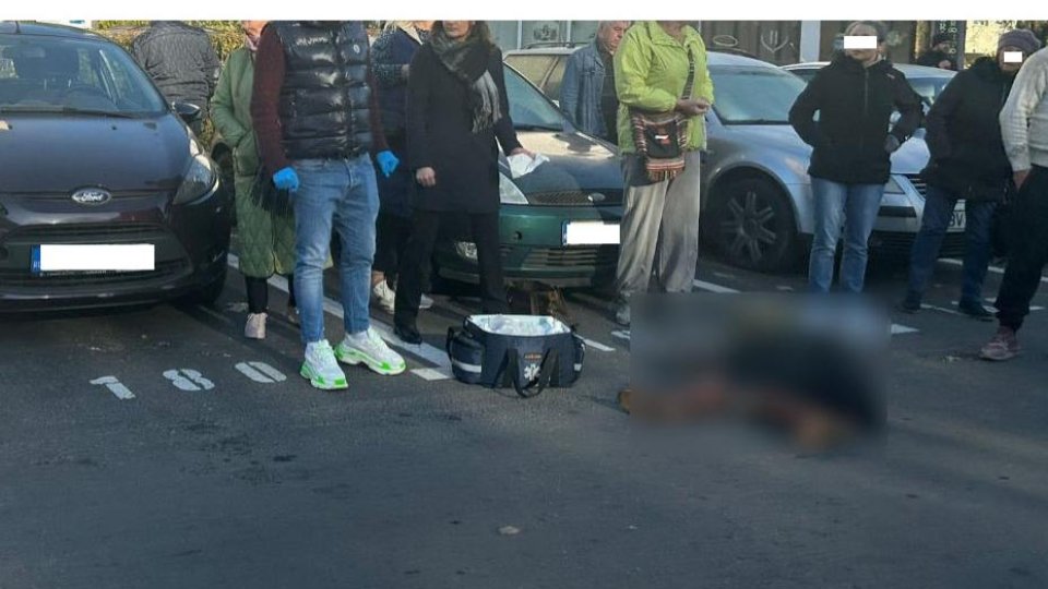 Pieton lovit de mașină pe strada Uranus din Brașov
