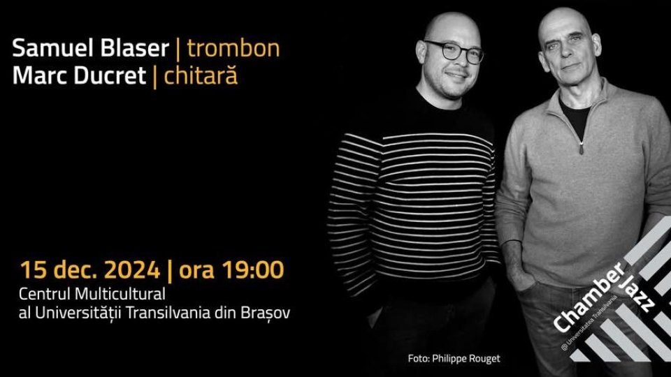 Ultimul concert al anului din seria Chamber Jazz, pe 15 decembrie