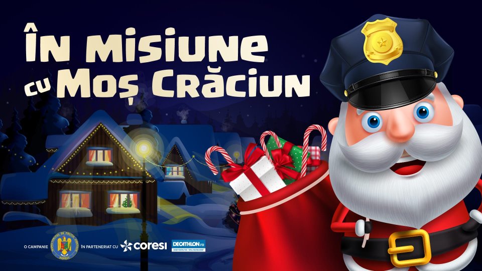 Polițiștii brașoveni, în misiune cu Moș Crăciun