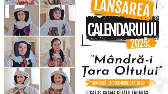 Calendarul 2025 al celor 12 femei în ținută populară
