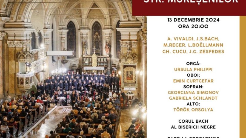 Concert de Crăciun – Corul Bach al Bisericii Negre și Capella Coronensis