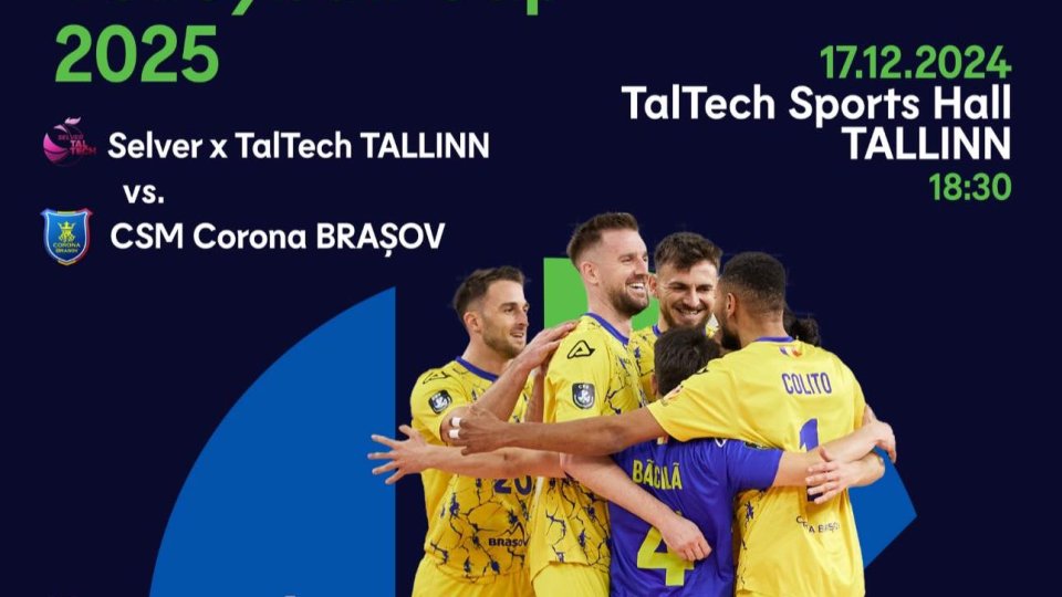 Volei masculin: Corona Brașov, meci în Estonia, în optimile CEV Cup
