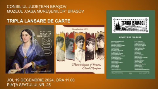 Triplă lansare de carte la Casa Mureșenilor